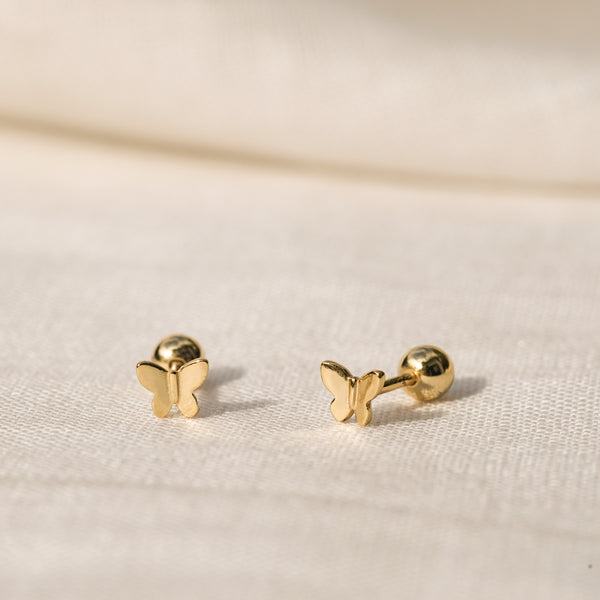 Earring Back Set in 18k Gold Vermeil - Birsenaite Jewellery