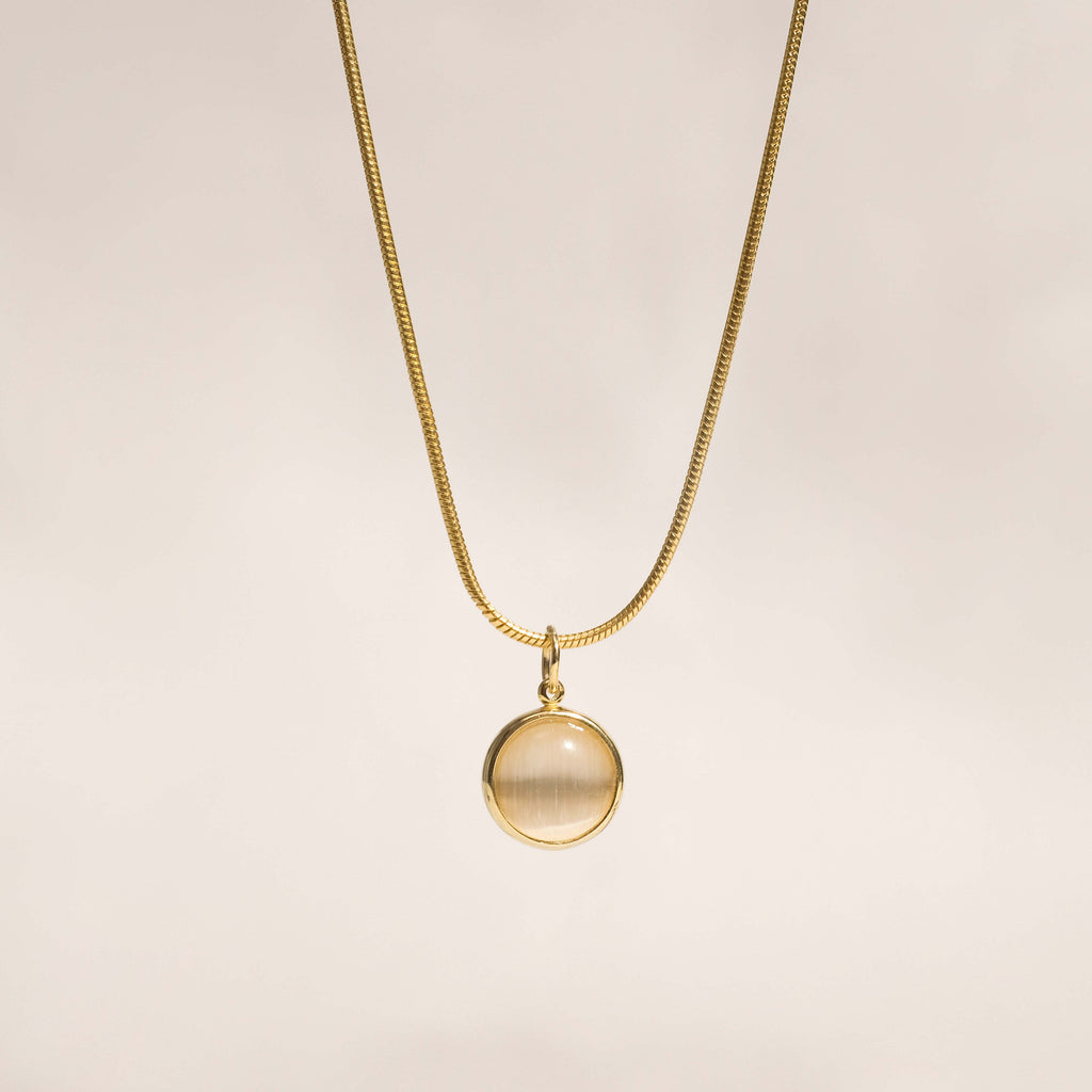 Seek Shine Tuss Chatoyance Necklace (18K Gold Vermeil)